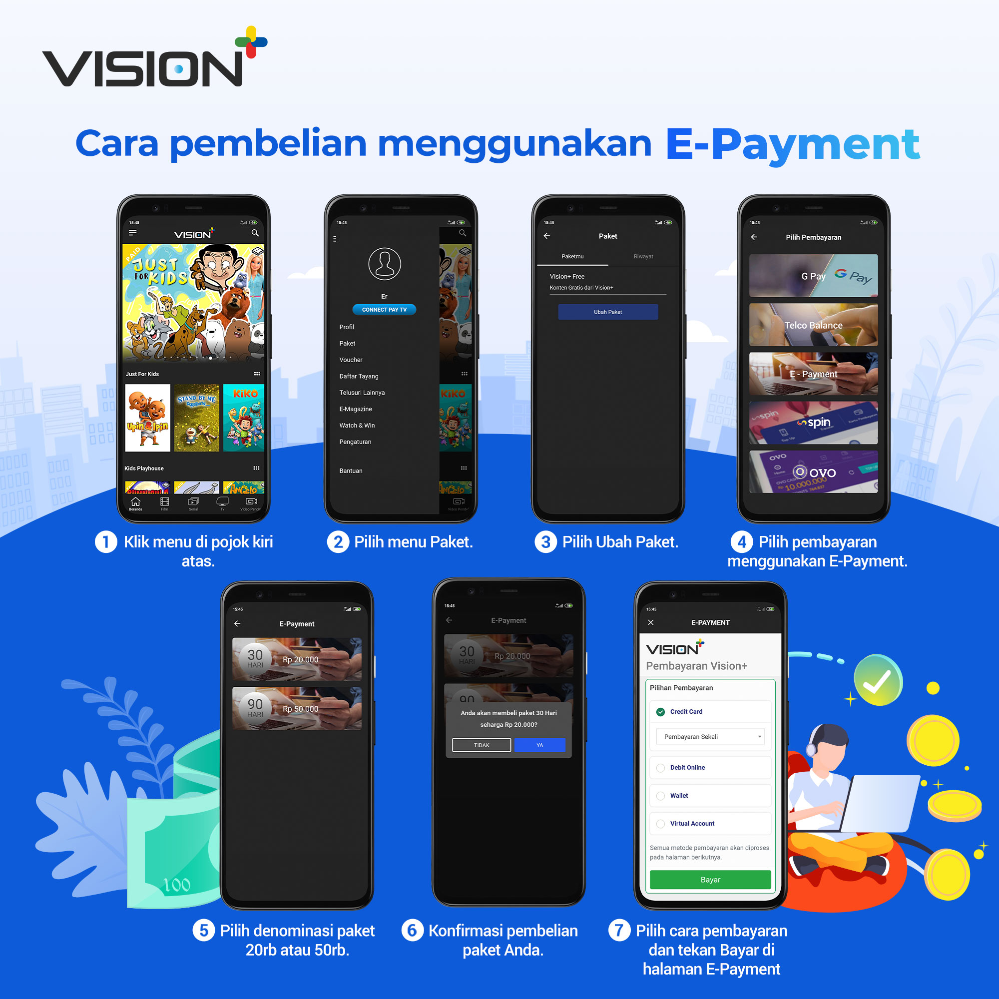 Mati Gaya Saat PSBB? Upgrade Vision+ Saja dengan E-Payment, Lebih ...