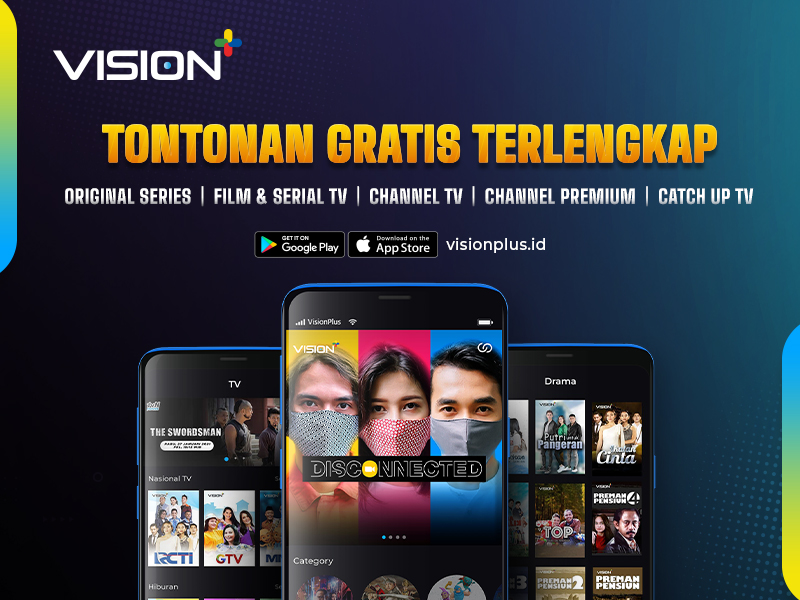 Terlengkap! Di Vision+ Gratis Nonton Original Series, Puluhan Channel ...