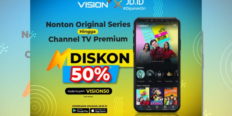 Praktis Langganan Vision+ Premium dengan JD.ID Dapat Potongan Harga 50% ...