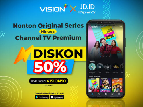 Praktis Langganan Vision+ Premium dengan JD.ID Dapat Potongan Harga 50% ...