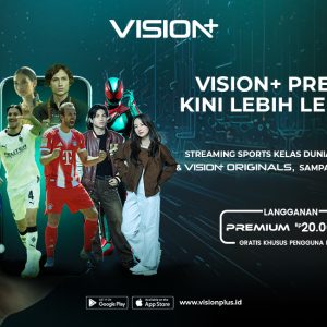 Promo VISION+ Premium Rp20.000 per bulan gratis 1 bulan khusus pengguna baru